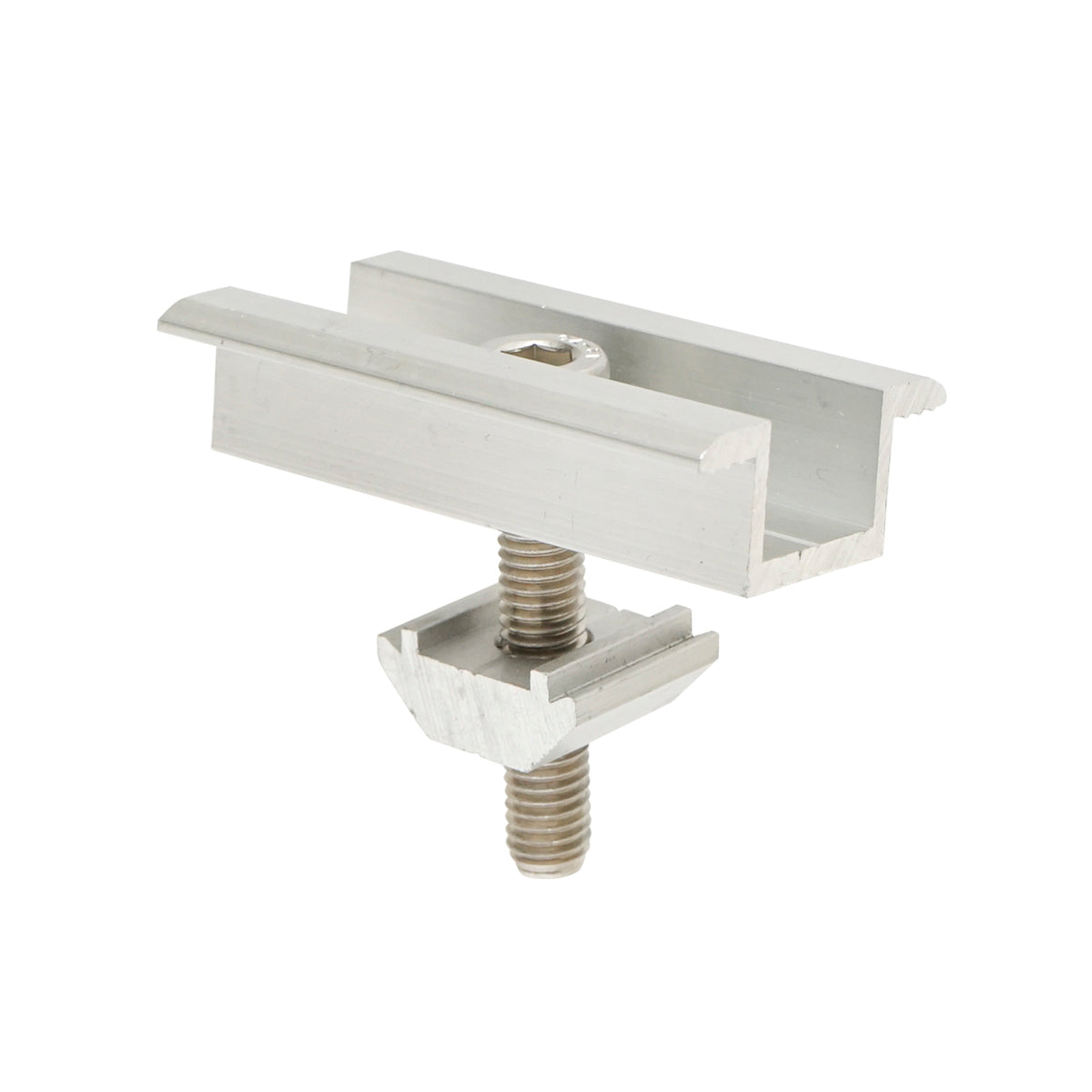 Intermediate clamp 30mm for photovoltaic solar panel system B, 24mm Breckner Germany